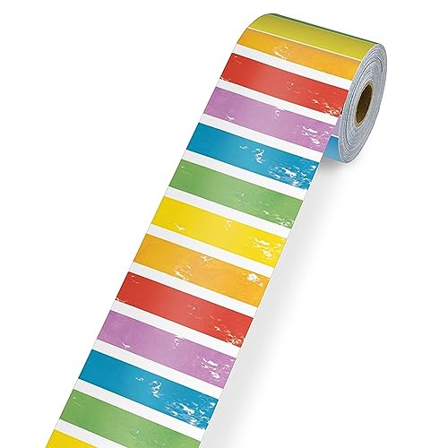 All are Neighbors Stripes Rolled Bulletin Board Borders - Roll of 3