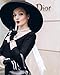 Women's Adjustable Black Wide Brim Wool Hat - Audrey Hepburn-Inspired Luxury Statement Hat - Old Money Fashion for Weddings, Derbies, Funerals - No Scarf Included (One-Size)