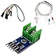 Hailege MAX6675 Temperatursensormodul DC 5V + K Typ Thermoelement-Temperatursensor M6 Schrauben-Temperatursensor-Kit