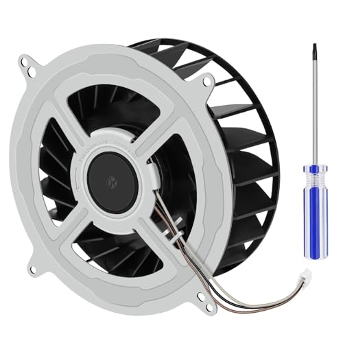 EEEKit Internal Cooling Fan, Ventilador Refrigeración Interno Repuesto Para PS5, KSB1212HGG4E 12V 2.15A 23 Aspas Con Herramienta