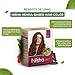 Nisha Natural Henna Based Hair Color, Permanent Red Hair Color Dye, Natural Premium Henna, 100% Grey Coverage, Red Brown, 3.17 oz