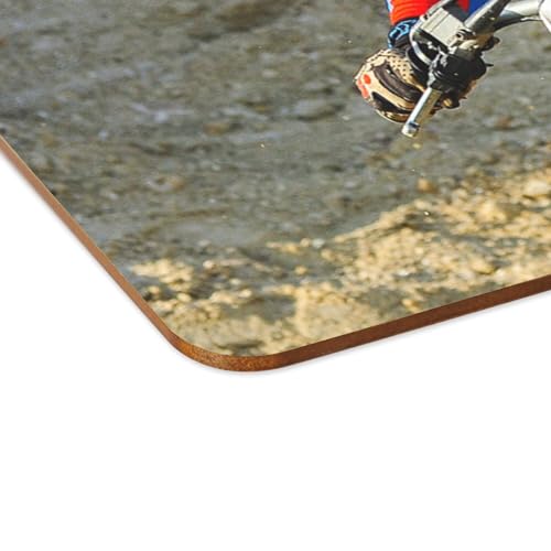 Sets de table souples déco moto désert pour dîner thématique - 4