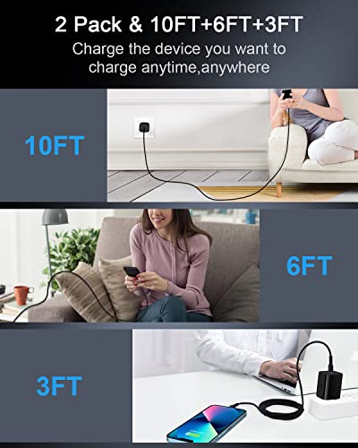 Image of USB C Lightning Cable for iPhone 13 Pro Max, Apple Certified Powerline C-Type Charger cord Fast Charging Original Lighting Wire for iPhone 14 Pro Max 13 12 11 SE X XS XR 8 Plus Power Delivery Cord 3ft