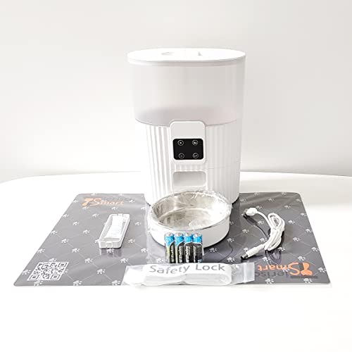 Tierisch Smart Futterautomat für Katze mit Zeitschaltuhr, automatischer Futterspender 3L, Dual-Stromversorgung – Bild 3