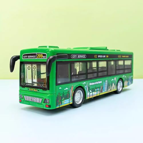 Image of Plastic School Bus Toy Alloy for Kids Light Music Open Door Collection Friction Toys for Boy Kids