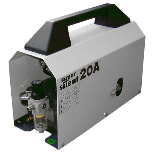Silentaire Super Silent 20-a Whisper Quiet Airbrush Compressor 1/5hp 0.7 Cfm 55-85psi Low Noise Level