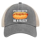 It's A Bad Day to Be A Glizzy Hats Women Cap Gray02 Hats for Women Fashionable Gifts for Grandpa Beach Hat