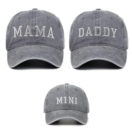 Casquettes de baseball brodées pour maman et son mini assortis