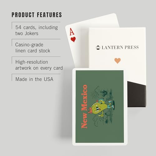 Lantern Press New Mexico Baraja Poker 52 Cartas miniatura 3