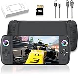 New M27 Retro Handheld Game Console,7-inch IPS Screen Portable Android Gaming Handheld,Built-in 64G with 20000 Games,Linux System,Portable Pocket Mini Arcade (Black,64g)