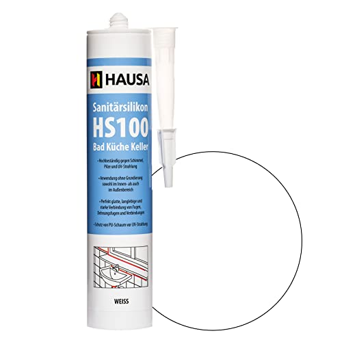 Sanitärsilikon Hausa Sanitär-Silikon HS100 in Weiß 310ml