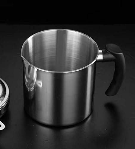 Phinicco Candle Making Pouring Pot, 44oz 1.3L Wax Melting Pot and Spoon 304 Stainless Steel Candle Making Pitcher Heat-Resistant Handle Dripless Pouring Spout Design - Thumbnail 7