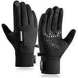 Yunkevivo Winter Gloves for Men Women - Waterproof Thermal Glove for Cold Weather, Warm Gloves for Running Cycling, Snow Gloves with Touchscreen Finger