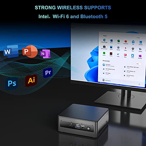 Image of Intel NUC 11 NUC11PAHI5 Panther Canyon Mini PC, Core i5-1135G7, 16GB RAM, 512GB SSD, Mini Computers Windows 11 Pro for Business Home Office, Support 8K /Wifi 6 /4K Quad Display /Bluetooth 5 /Thunderbolt 3