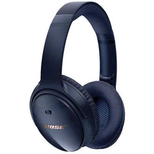 Bose QuietComfort 35 (Series II) Wireless Headphones, Noise Cancelling, with Alexa voice control – Triple Midnight (Renewed)