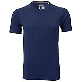 adidas Performance Men's Ultimate Short Sleeve Tee, Large, Collegiate Navy/Dark Grey Heather