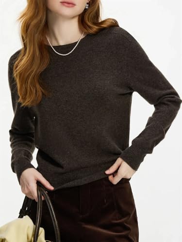 Women’s Seamless Wool Sweater – 100 Percent Wool One-Piece Knit Shirt, Crew Neck Pullover, Soft Versatile Top3