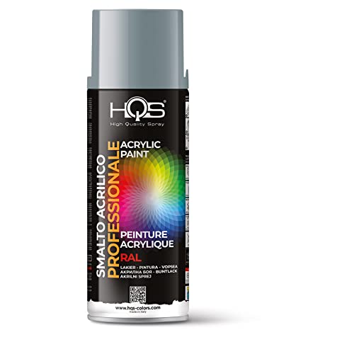 HQS Bombe de peinture acrylique, couleurs Ral (Ral 7001 - Gris argenté)