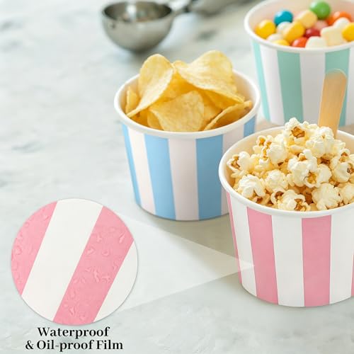 Gobelets jetables en papier par 300 pour dessert et soupe