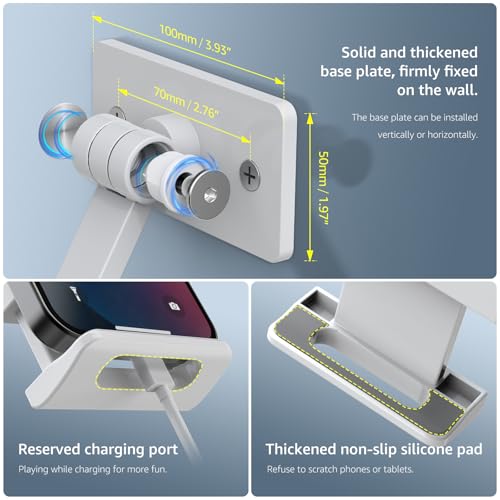 Brazo de montaje en pared para tableta y iPad de aluminio ajustable BEWISER 5