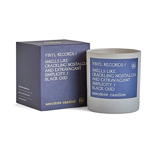 Anecdote Candles – Vinyl Records Boxed Tumbler Candle – Sandalwood And Oud – Coconut Soy Wax – Funny Non Toxic Scented Decorative Candles For Women Men And Home – 9 Ounces #TOP1