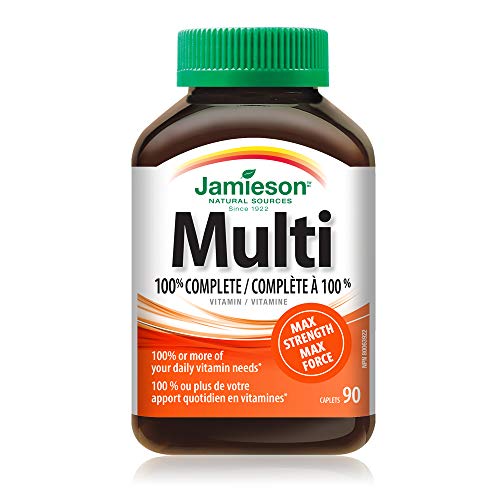 Jamieson 100% Complete Multivitamin Max Strength Formula, 90 Capsules #TOP2