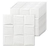10PCS 3D Cube Faux Brick Peel and Stick Backsplash Tiles, Waterproof Foam Wall Panels Self-Adhesive Wallpaper for Bedroom, Living Room, Kitchen, Bathroom, and Laundry Decor (13.19 Sq.Ft)