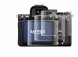 Savvies 4 Stück Full-Screen Schutzfolie für Sony Alpha 7 V (ILCE-7M5) Full-Cover Displayschutz-Folie, 3D Curved, Transparent, Anti-Fingerabdruck
