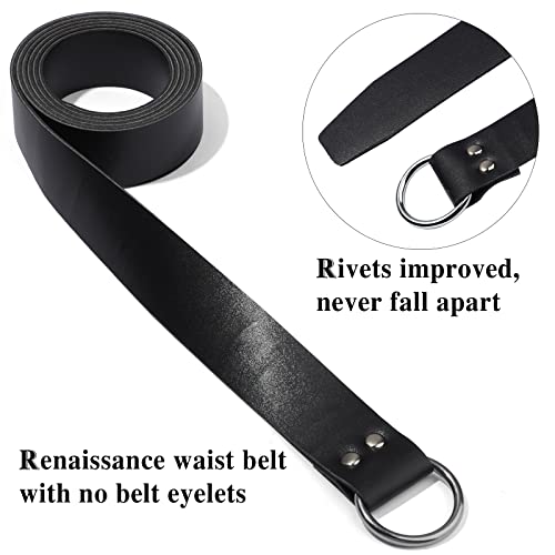 Medieval Halloween Leather Belt Viking Renaissance Reenactment Accessory Pirate Belt Men Women Ring Belt4