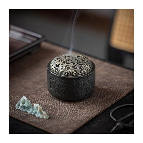 Räucherstäbchen-Kegel-Halter, Keramik-Rückfluss-Räuchergefäßhalter for den Haushalt, Innen-Räucherwasserfall