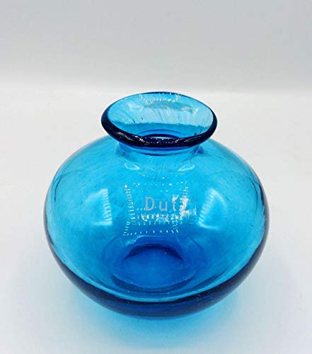 Dutz Collection | NADIEL Deko Glas Vase Blau Klein H 10,5 cm C2 Nachtblau...