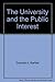 The University and the Public Interest