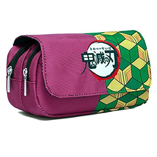 Mochilas Y Bolsas, Tools Freshwater Estuche de lápices para niñas, figura demoníaca, Kimetsu No Yaiba Anime Estuche de lápices de gran capacidad, diseño de anime de dibujos...