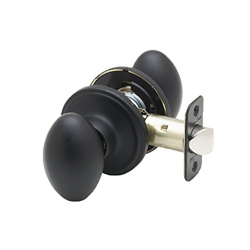 Copper Creek EK2020BC Egg Door Knob, Passage Function, 1 Pack, in Black by Copper Creek - Used condition - US$14.48