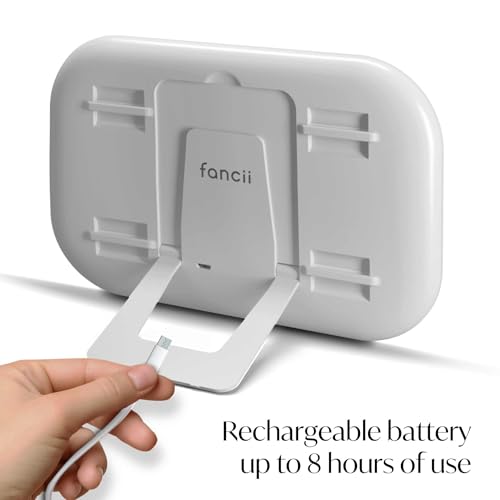 Espejo para maquillaje con luz recargable Fancii rectangular miniatura 5