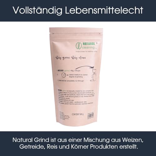 Kaffeemühlenreiniger - Mühlenreiniger - Mahlwerk Reiniger - Organisch - 500g - 100% Food Safe -Natural Grind - zum entfernen von Kaffeerückständen - JoeFrex