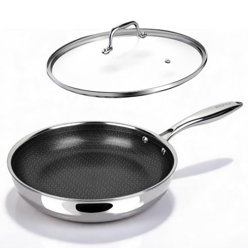 Image of imarku 12-Inch Non Stick Frying Pan with Lid, PFOA-Free Ceramic-Coated