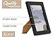 Klikel Black Picture Frame - Set of 2 6x8 Black Wooden Photo Frame - Made of Real Wood With Glass Photo Protection - Ready For Wall And Table Display