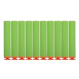 10×10 stücke Foam Bullet, Toy Gun Soft Refill Kugeln Darts Eva-Schaum für N-Strike Elite (Grün)