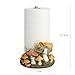 Bicuzat Cute Retro Mushroom Pattern Paper Towel Holder Stand, Resin Crafts Display for Kitchen Countertop, Cafe Western Restaurant Cake Shop Dessert Shop
