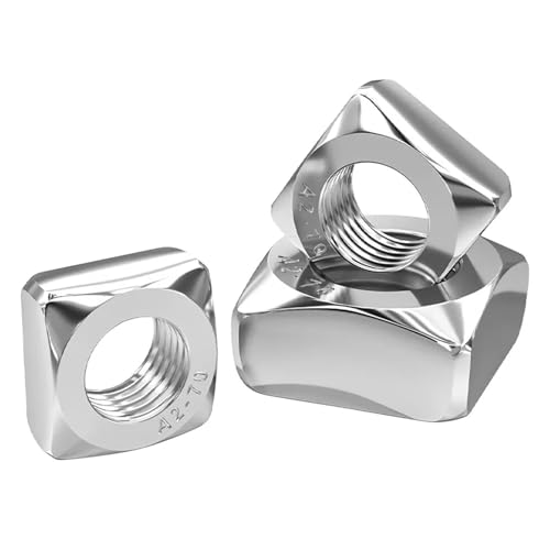 304ステンレス鋼 角薄ナット DIN562 薄ナット M3 M4 M5 M6 M8 M10 18-8 10/50個(M8-10Pcs)