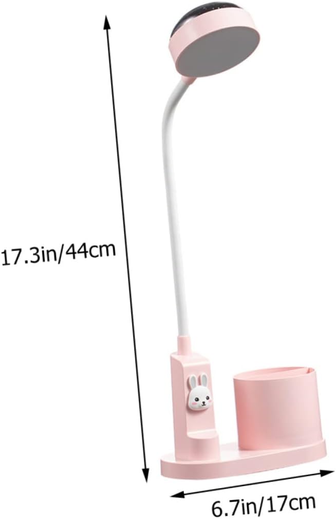 Multifunctional Star Projector Desk Lamp Bedside Light Pen Stand Changing Night Lamp for Home Decor and Study Use Pink