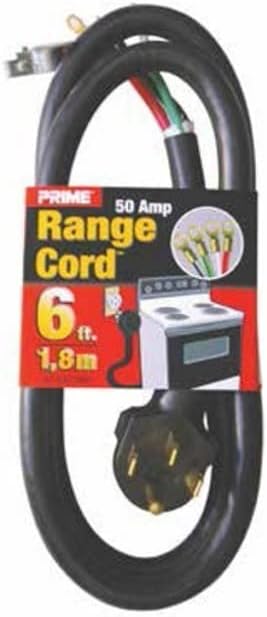 Range Cord 50 AMP 6 Ft. 4 Wire