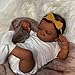 MRB African American Baby Dolls Black Girl 18 Inches Newborn Dark Skin Realistic Toy for Kids 3 +