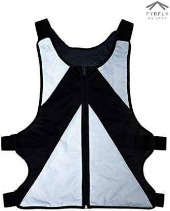 High-Visibility Reflective Vest with Zipper Pockets and Adjustable Straps for Running, Cycling, Motorcycle, Bike Commute Safety Gear for Men and Women, Designed for Nighttime Sports and Activities