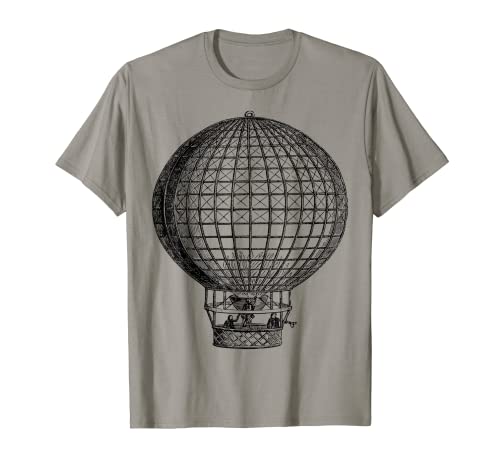 Vintage Hot Air Balloon T-Shirt, Grey