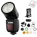 Produktbild Godox V1-F 76W Rund Kopf All-in-One Akku Kamerablitz mit mit AK-R1 Zubehör-Kit für Fuji, mit LED Einstelllampe, TTL 1/8000 HSS, 2600mAh Lithium Batterie, 1.5s Recyclingzeit