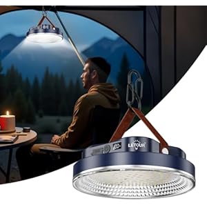 6000LM Flashlight Portable LED Camping Lantern Rechargeable Light 60W with Magnet , IPX4 Waterproof Tent Lights Power Failure Emergency Survival Kits Snowstorm XX-Large