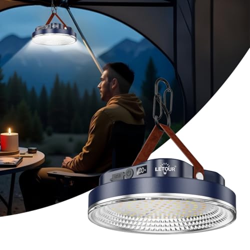 6000LM Flashlight Portable LED Camping Lantern Rechargeable Light 60W with Magnet , IPX4 Waterproof Tent Lights Power Failure Emergency Survival Kits Snowstorm XX-Large