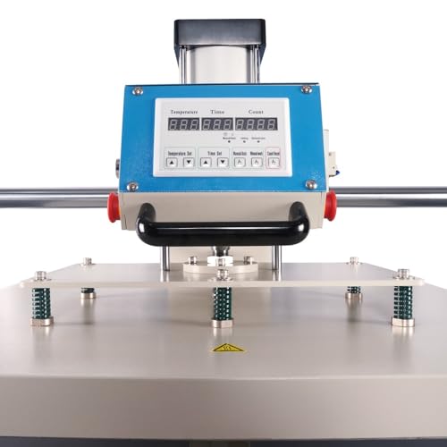Máquina de termofijado neumática profesional con doble platina y control digital miniatura 5